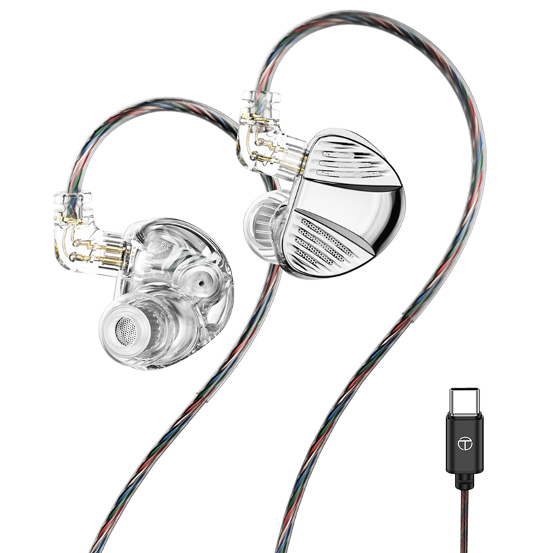 TRN V10 Profi-Kopfhörer 2BA+2DD Dual dynamisch Treiber und Dual ausgewogen Anker hybrid in-Ohr-Monitor-Kopfhörer: Rosa