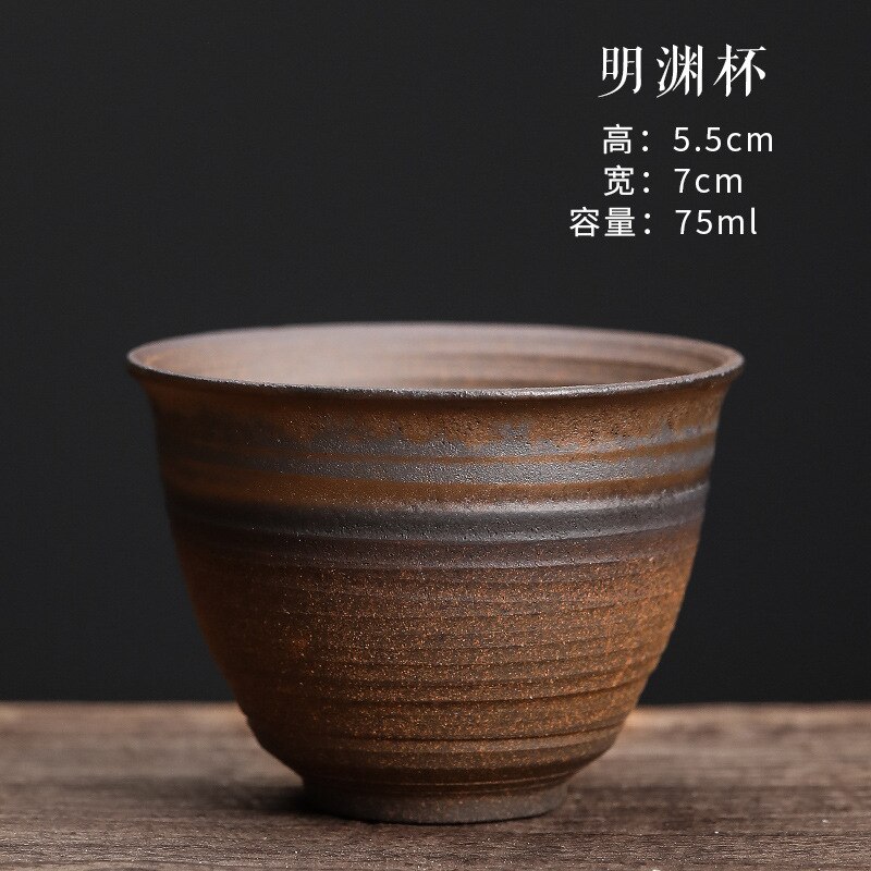 1 stk /3 stk japansk stil keramisk kaffekopp porselen personlig enkelt keramikk tekopper drinkware vin krus vann krus: 3 stk / A -75ml