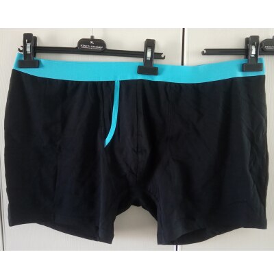 Herr bomullsboxer plus size 10xl 12xl 14xl andas bekväm boxer oversize herrunderkläder elasticitet lös boxer stor försäljning: Blå / 14xl-170-200kg