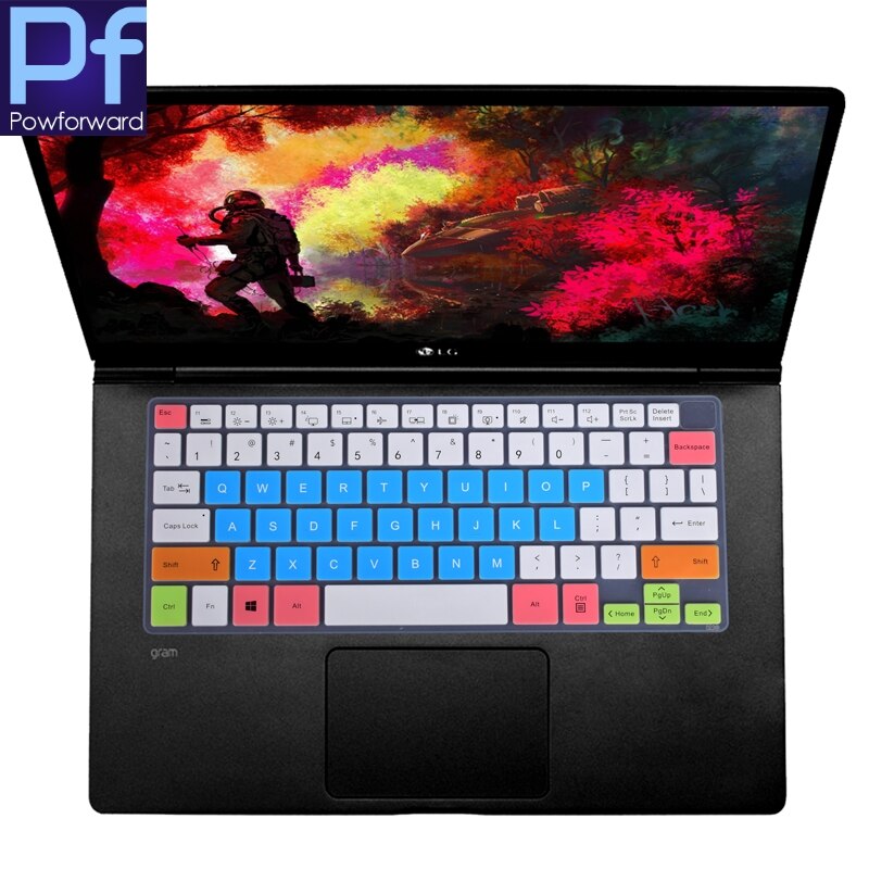 Funda protectora de silicona para teclado de portátil LG Gram 14 14Z90N 14Z970 14Z980 gramos 13 13Z970 13Z980 13Z990: candyblue
