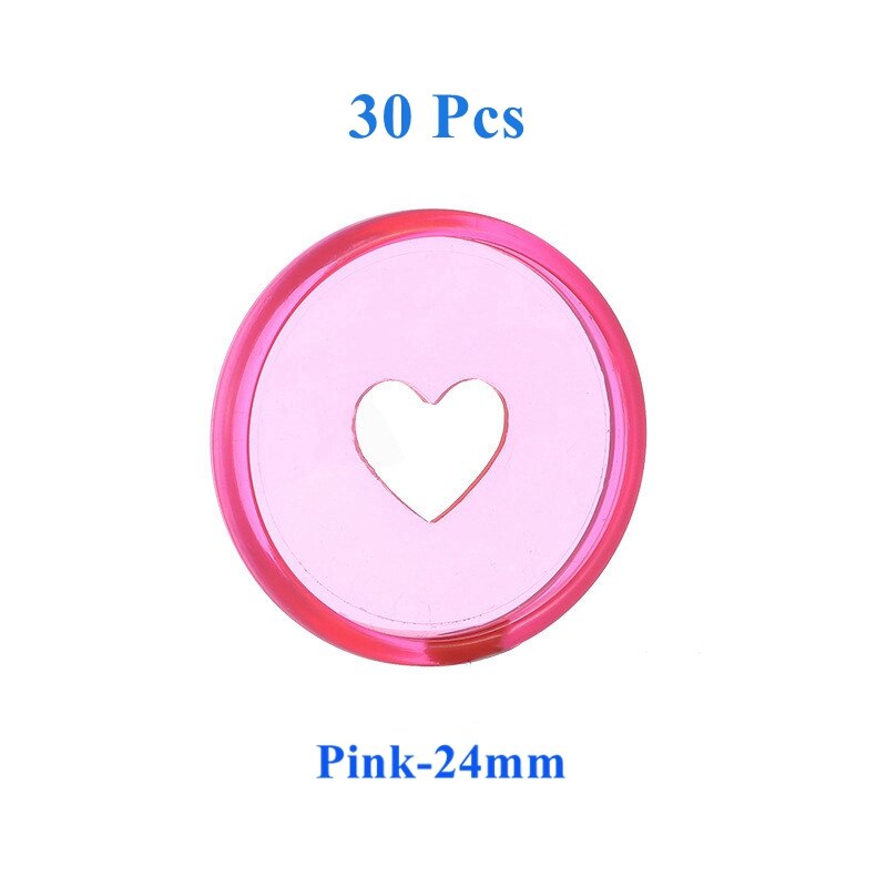 30/50/100 stk happy planner disc til notesbøger/planlæggere 24mm geléfarvede løsblade svampebindsbind scrapbogsbinderinge