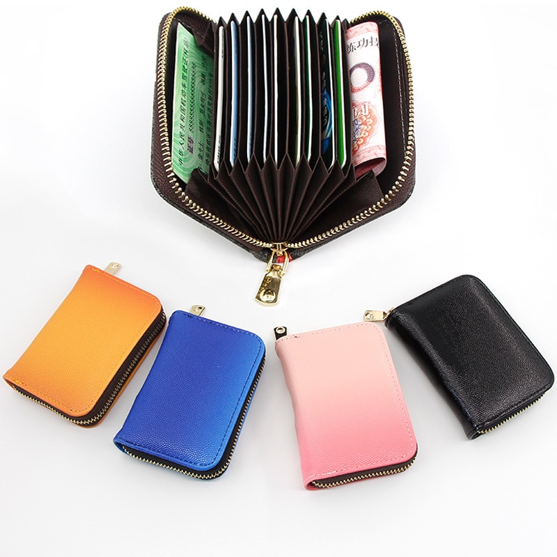 ID Credit Card Holder Leather Women Men Bank Purse for Cards Wallet for Credit Card Case Women's Cardholder Leather