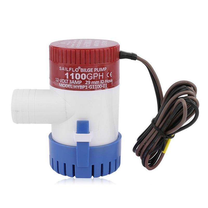 3.0a 1100 Gph 12v Submersible Boat Electric Bilge Pump 1-1/8 Inch Outlet For Boat Bilge Pump