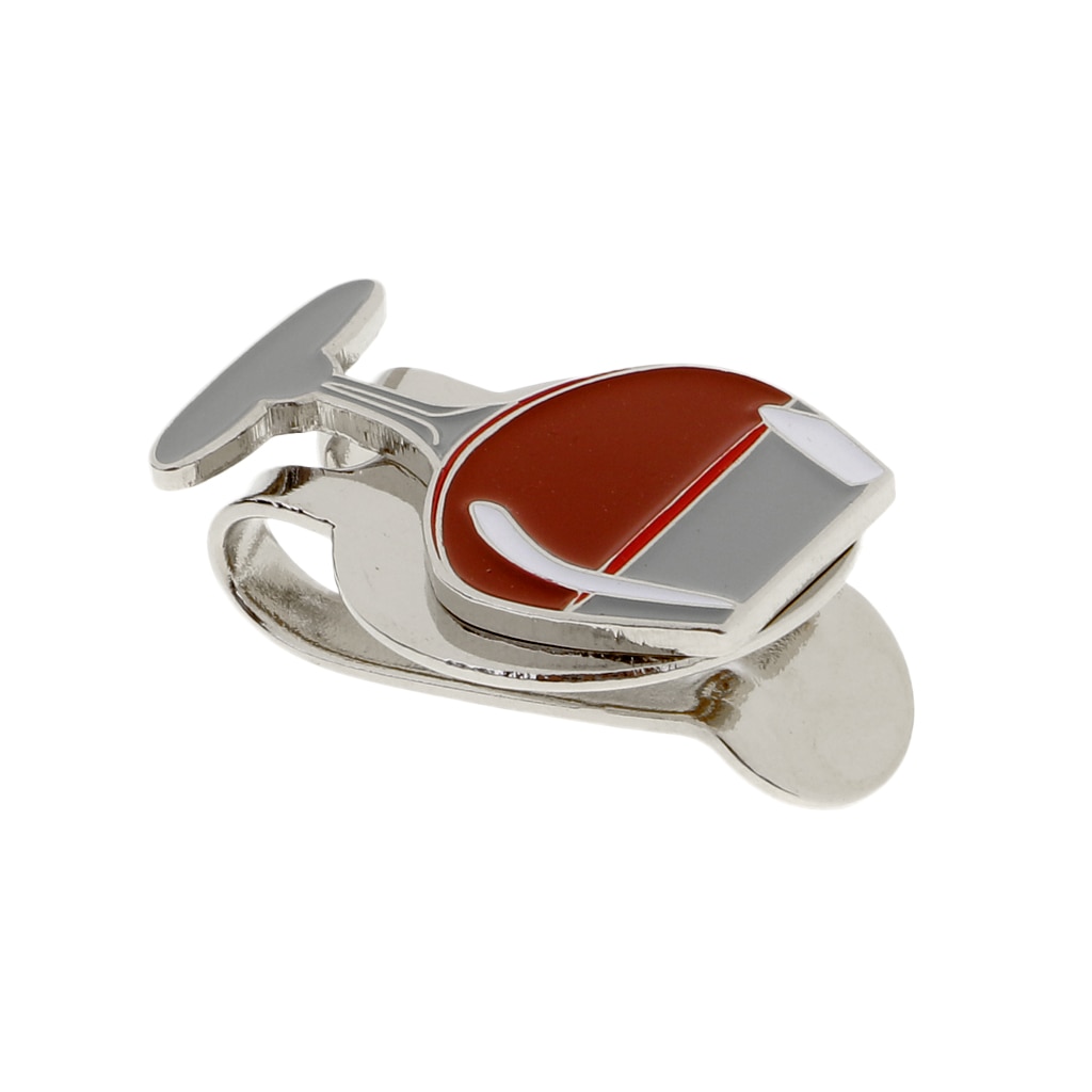 Pinza para sombrero de Golf de 2 uds. Con marcador de bolas magnético desmontable rojo para de Golf portátil