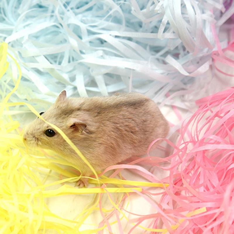 70g Paper Shred Filler Cozy Natural Hamster Paper Bedding Hamster Shredded Paper Hamster Cage Cushion Material