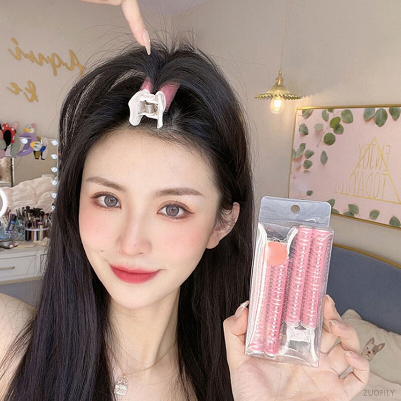 2pcs Hair Curly Clip Hair Root Fluffy Curler Hair Clips Set Hair Self-adhesive Curling Rollers Hairpins Hair Top Styling Tool