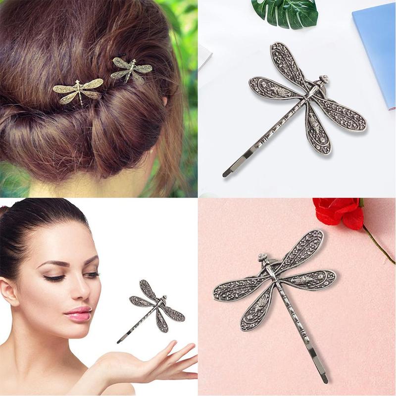 1pcs Popular Dragonfly Hairpins Bridal Headdress Wedding Accessories Dragonfly Hair Clip Hair