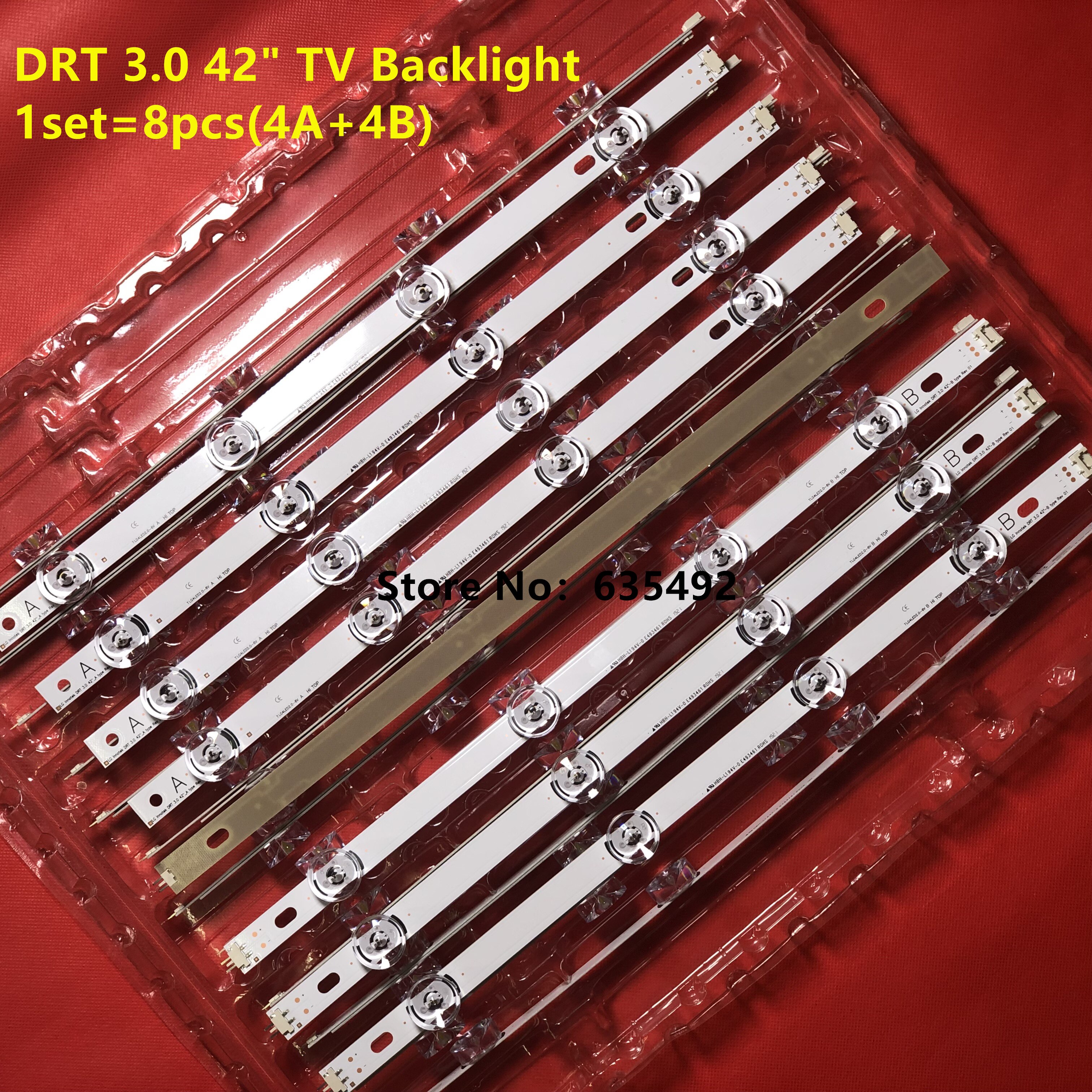 thumbnail image 2 of 10-Pack LED Backlight Strip Kit For LG TV - Compatible With 50LB5800, 50LB580U (DRT 3.0) 2 of 2