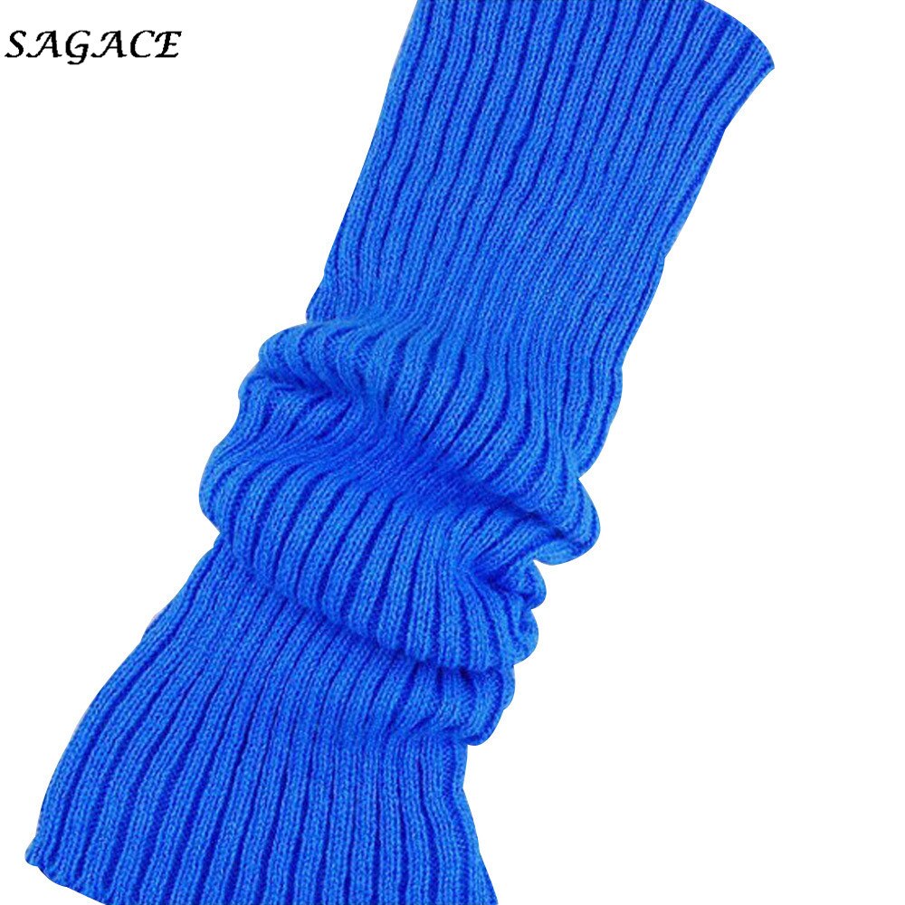 SAGACE High Socks Women Pure Colour Boot Cuffs Warmer Wool Knit Leg Stocks Winter Cotton Long Socks Over Knee Leg Warmer Girls