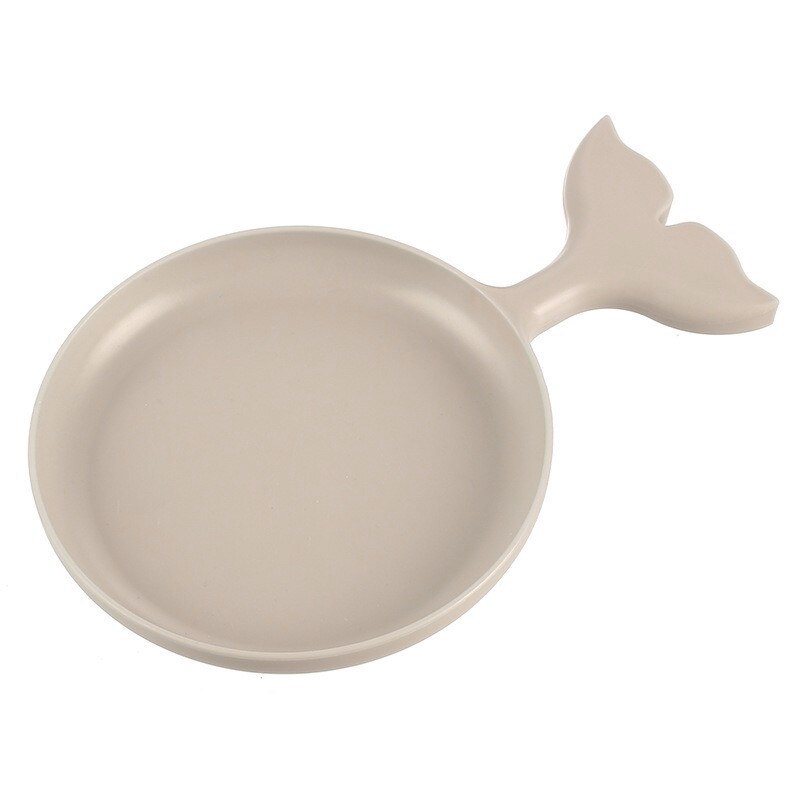 Assiette de fruits dessin animé petit poisson forme Snack assiette fruits secs bonbons Collection panier moderne Table basse boîte de rangement.: beige