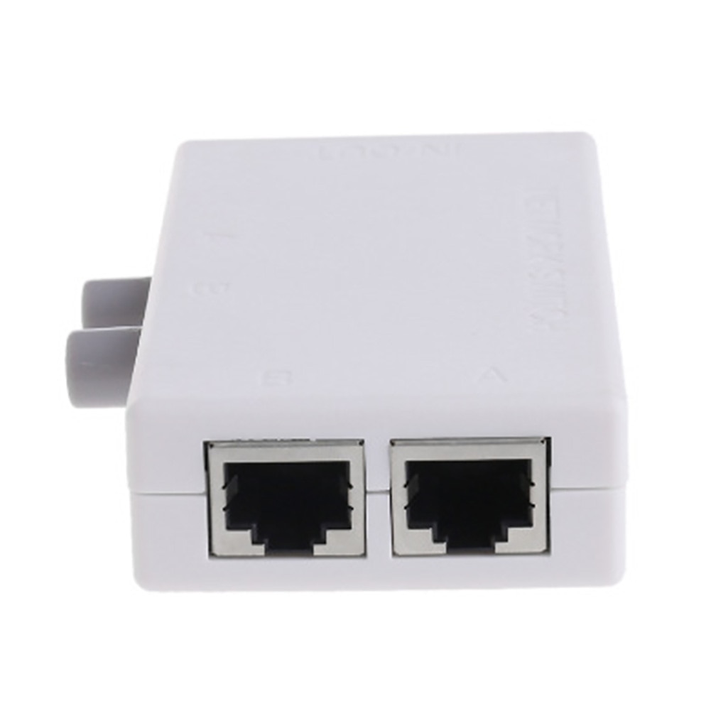 Stille Ethernet Eenvoudig Te Bedienen 2 Poort Netwerk Switch Ruimtebesparend Lage Kosten Mini RJ45 Plug En Play Praktische Thuis en Kantoor