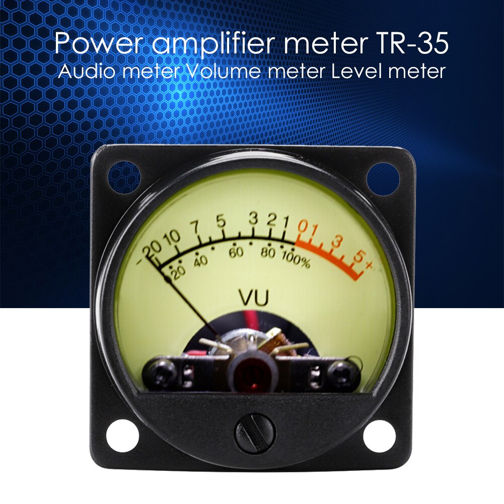 Recording Audio Level Amp Meter High Precision Panel TR-35 VU Meter Head Power Amplifier DB Table Level Meter
