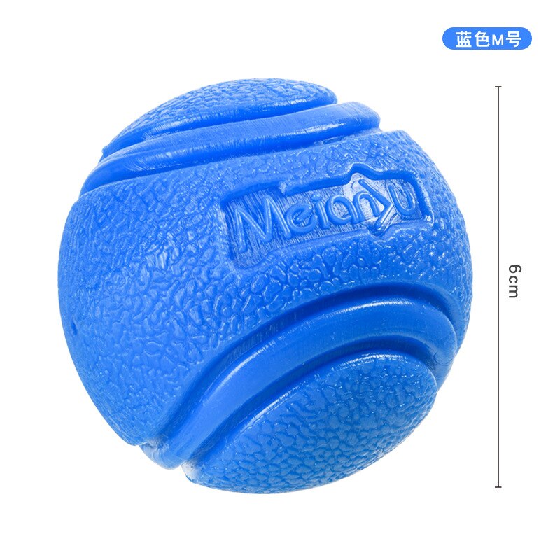 Dog Toy Dog Ball Toys Indestructible Dog Chew Toys Ball Outdoor Interactive Toys for Large Dogs Rubber Balls Dog Accessories: Blue 6cm
