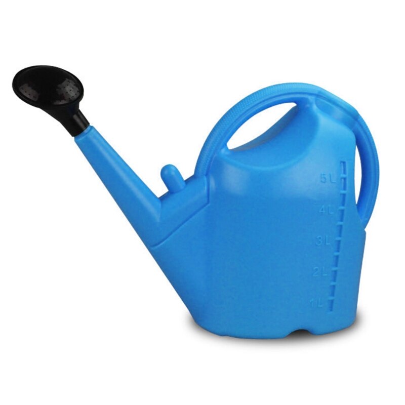 Arrosoir de grande capacité 5l, arrosage manuel Portable à Long bec, petit vaporisateur épaississant pour plantes: Blue