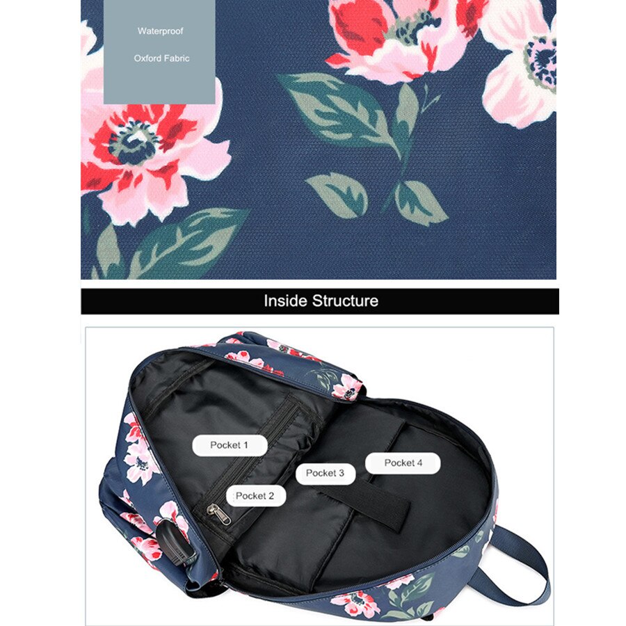 Fengdong Bloemen School Rugzak Voor Meisjes Vrouwen Vintage Bloem Zak Vrouwelijke Rugzak Kids Schooltas Student Grote Rugzak