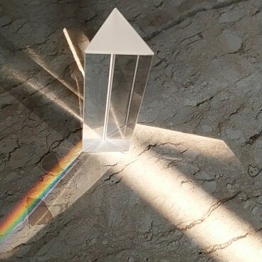 25X80MM Optische Regenboog Glas Haakse Reflecterende Driehoekig Prisma Voor Onderwijs Lichtspectrum Regenboog Prisma Driehoekig Prisma