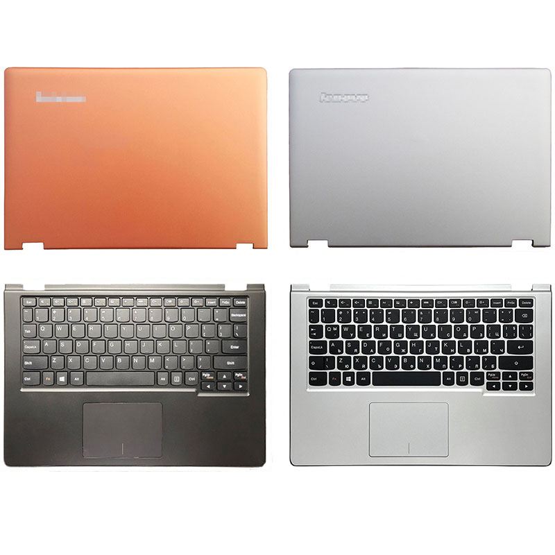 For Lenovo Yoga 2 11 Series Laptop LCD Back Cover/Palmrest With Keyboard With Touchpad A C Cover Silver Orange Black
