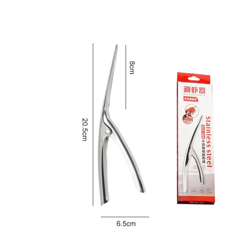Stainless Steel Shrimp Lobster Cutter Peeling Knifes Shrimp Stripper Shrimp Line Shell Remover Seafood Tools Kitchen Accessories: B