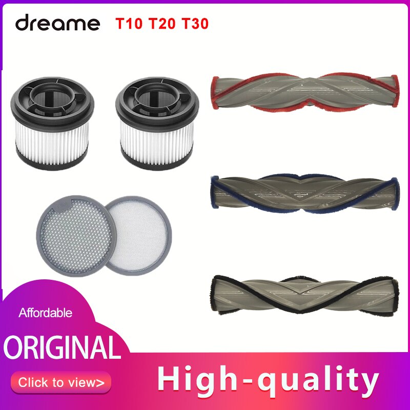 Accessori originali Dreame T20 spazzola a rullo filtro HEPA per Dreame T10 T20 Dreame T30 kit aspirapolvere portatile