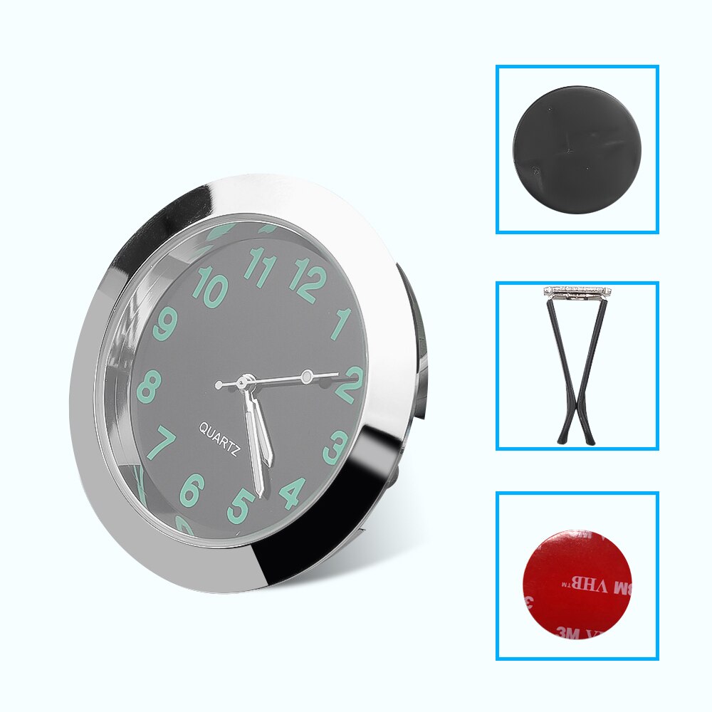 43mm Car Clock For Car Luminous Auto Gauge Air Vent Quartz Clock with clip Auto air outlet Watch Car styling