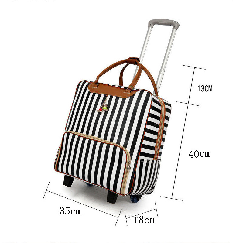 Women's Suitcase Suitcase, Waterproof Cabin Oxford Cloth, Trolley Car, Hand Luggage, Trailer Box, Universal Wheel Trolley Case