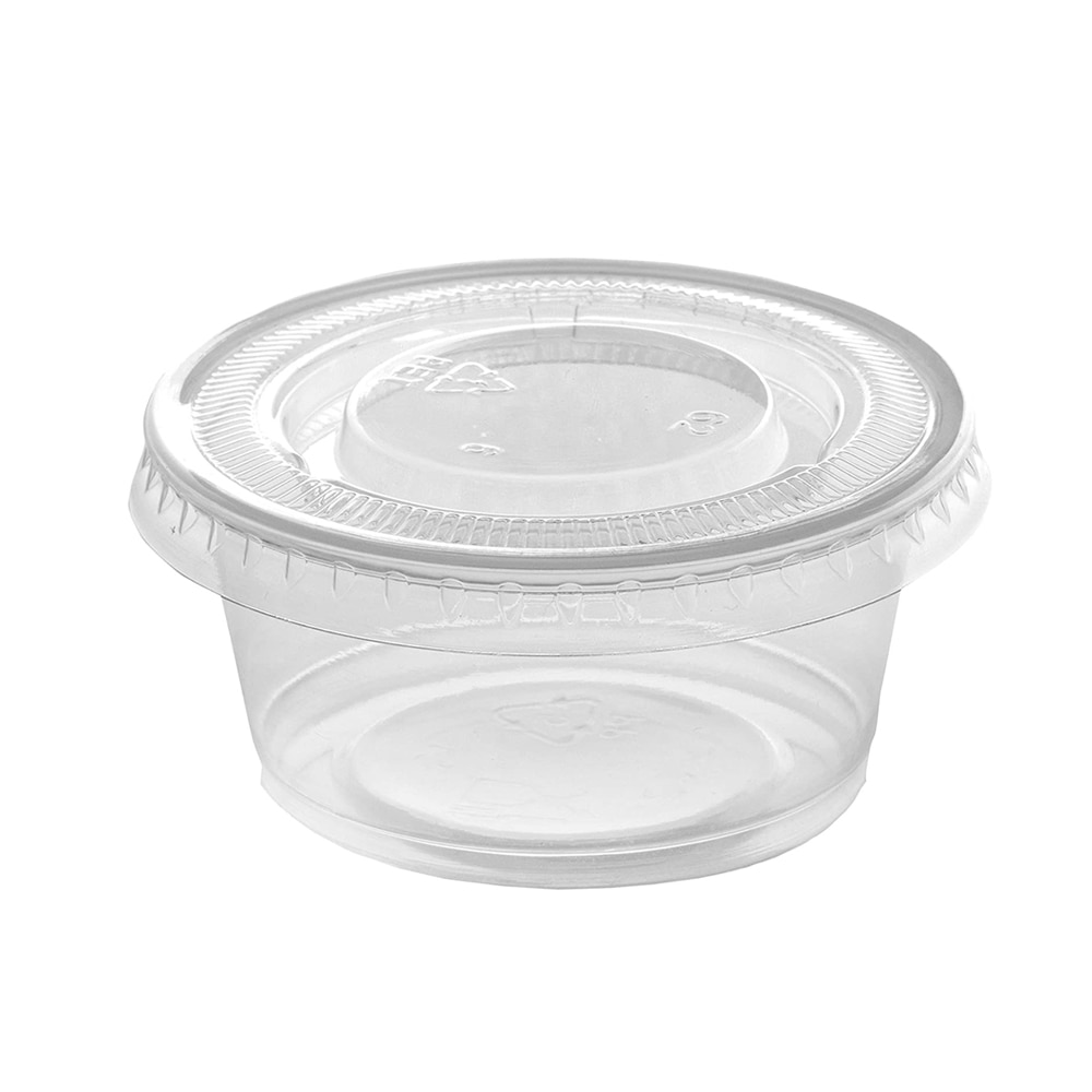 2 Oz 60 Ml Clear Plastic Portie Cups Met Deksels, Souffle Cups, Jello Shot Cups