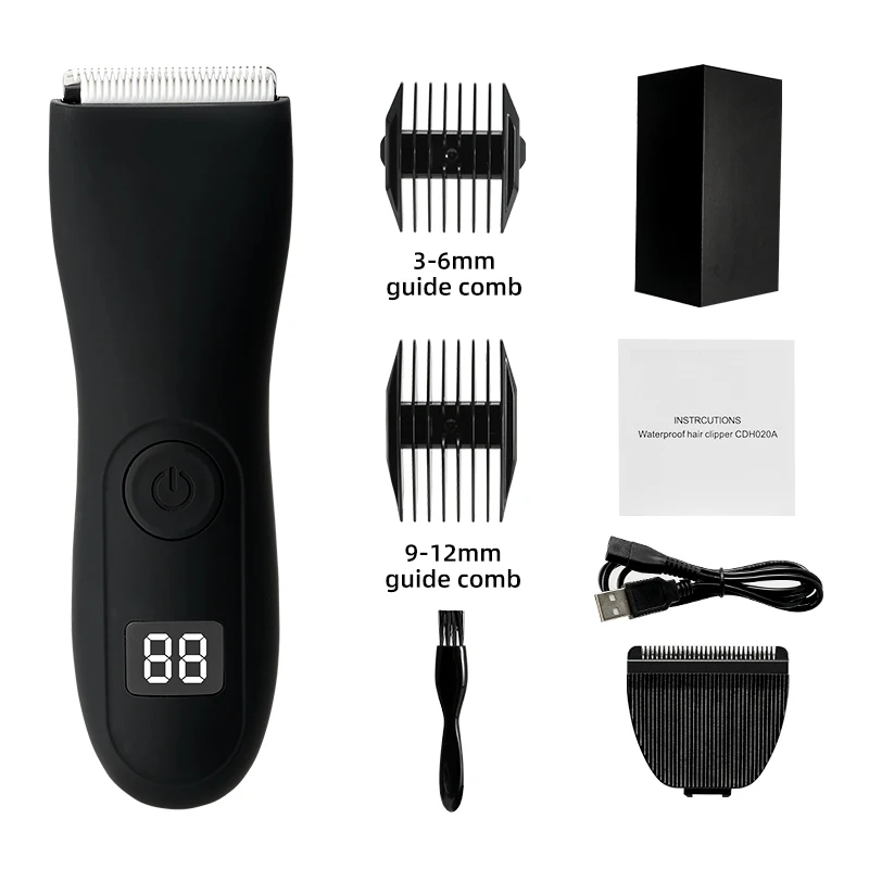 Mens Body Hair Trimmer voor Mannen Ballen Vrouwen Lady Shaver Ontharing Bikini Trimmer Lies & Body Shaver Groomer Arm Baard Scheermes: Paars