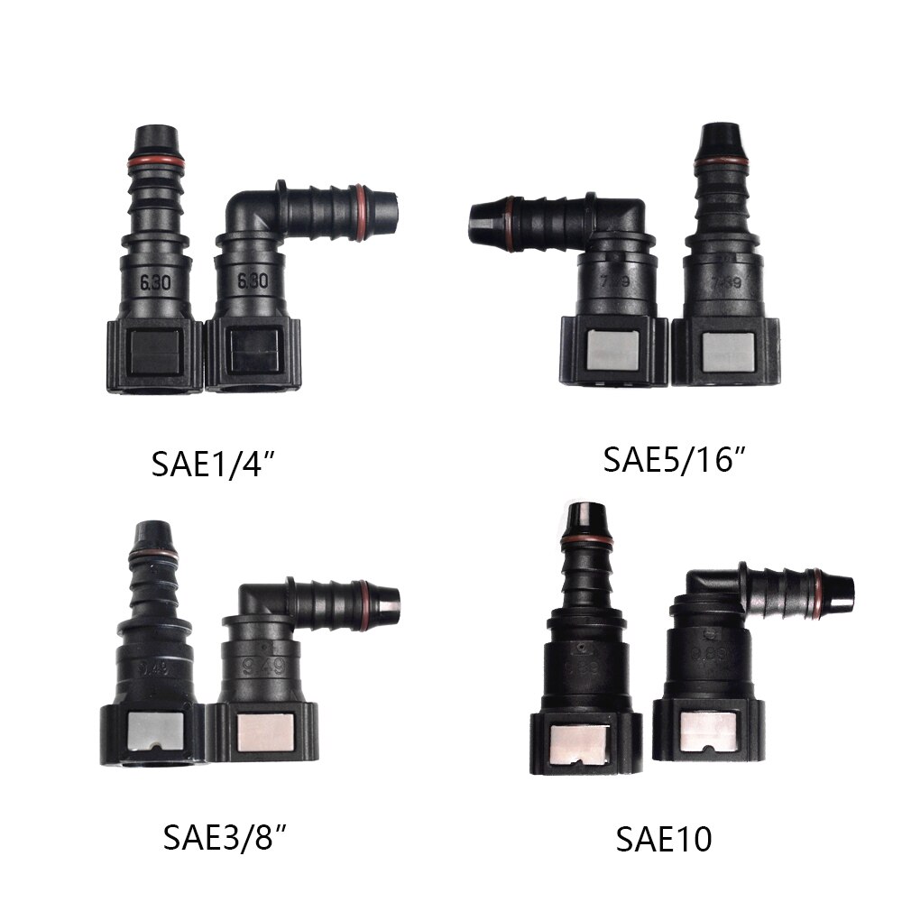 Car styling Universal Fuel Line fitting OE Fuel Line Quick Connector fit for ID8 Nylon tube