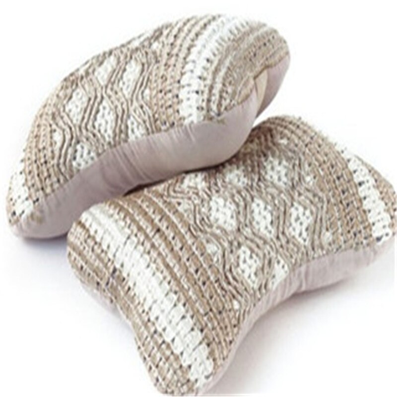 1 stuk universele auto nekkussens van leer, ademend mesh, auto neksteun, hoofdsteunkussen, auto-interieuraccessoires: Beige