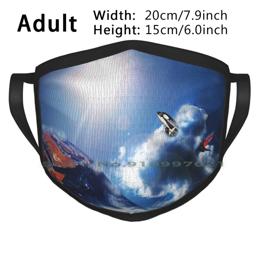 Break On Through To The Other Side Scarf Mask Neck Warmer Face Wraps Foulard Bandana Mascarillas Southwest Swa Fly Love Jet: Adult Black Mask