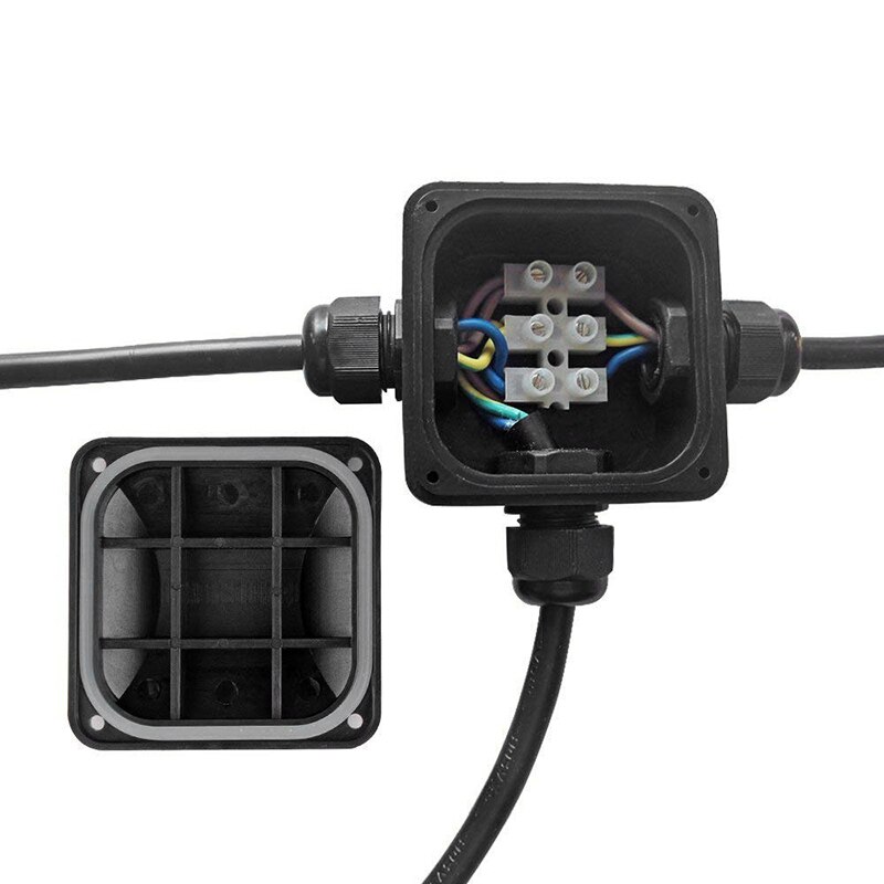 Multifunctionele Aansluitkast IP68 Waterdicht Met 3 Kabel Aansluitingen 230V Clh @ 8