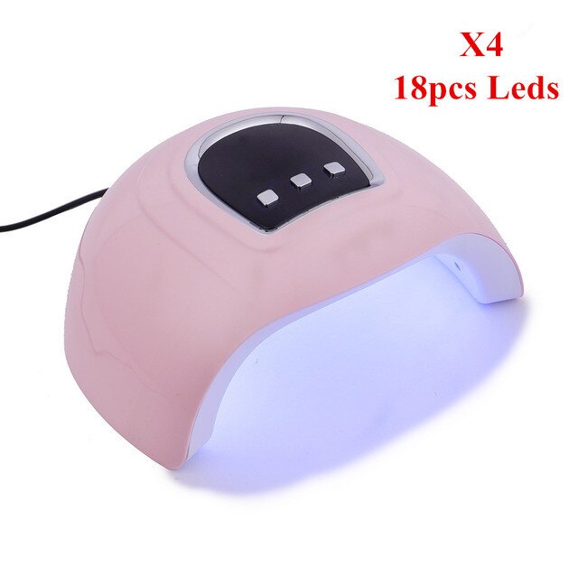 UV LEDs Nagels Droger USB Nail Lamp 18pcs Leds met 30 s/60 s/90 s Timer LCD Display Curing Alle Gel Polish Nail Art Drogen Gereedschap: Default Title