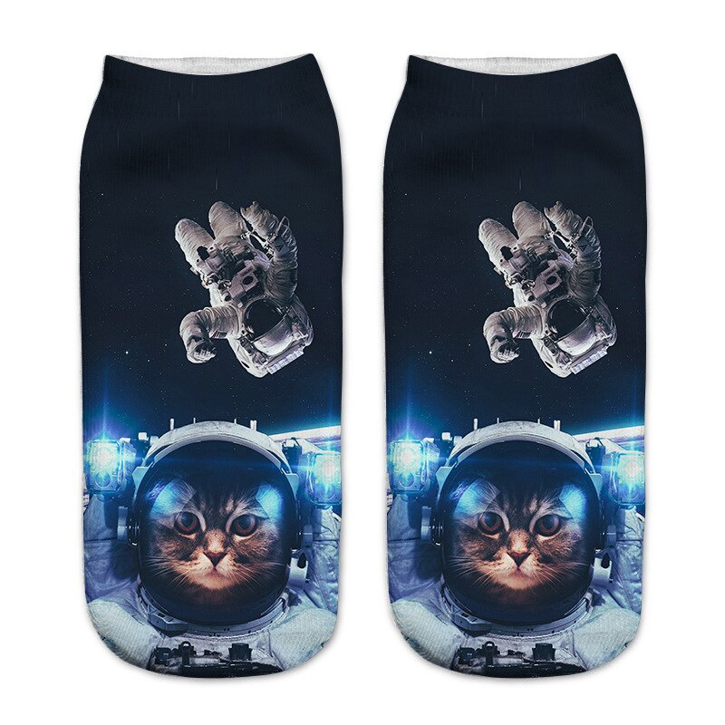 Kids Socks 3D Printing Cute Animal Cat Boys Girls Socks Low Ankle Funny Sock for Children 8-16Years: 15