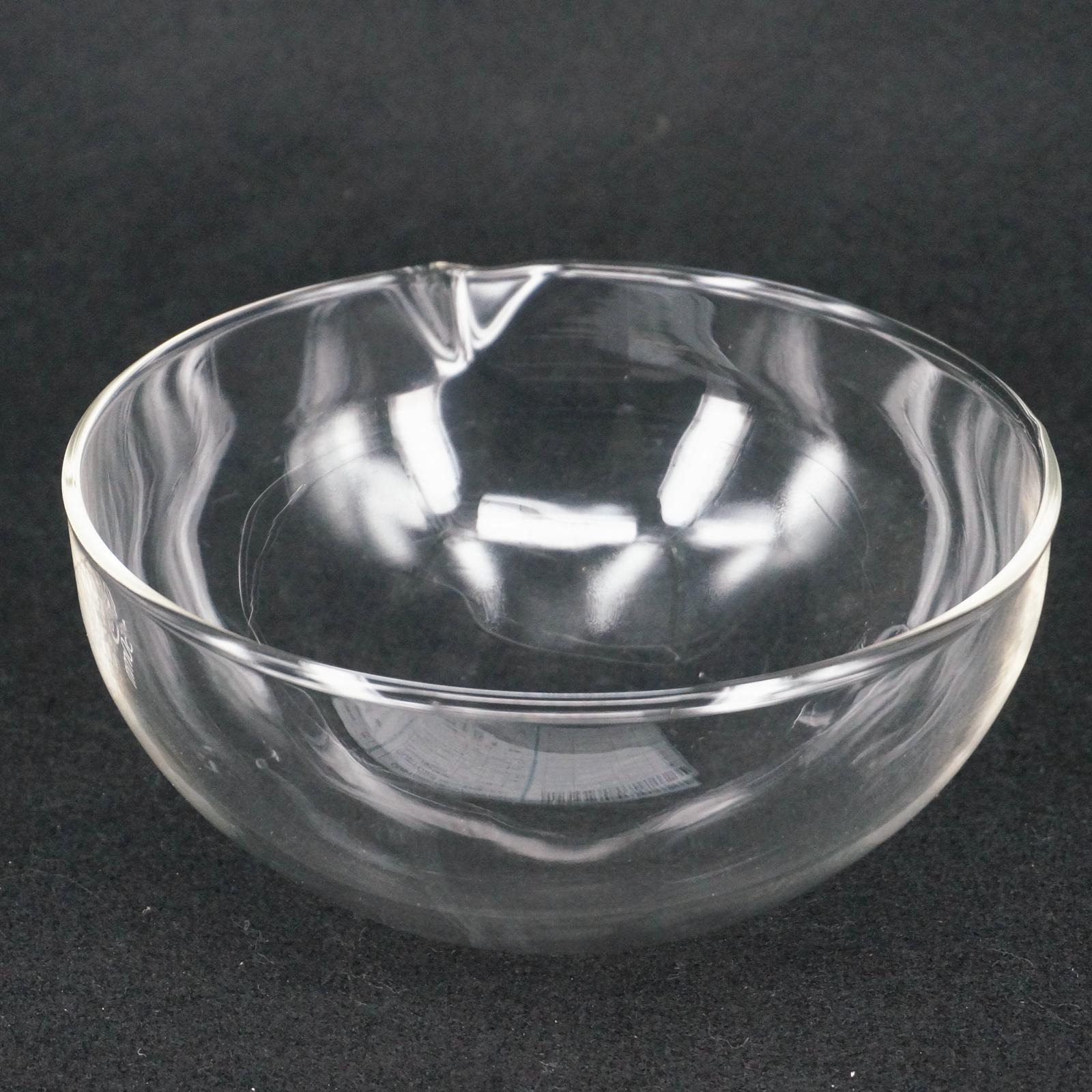 150mm Diameter Glass Evaporating dish Round bottom with spout For Chemistry Laboratory