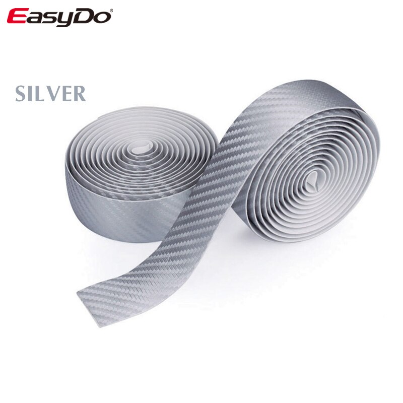 EasyDo Road Bike Handlebar Tape Carbon Fiber Textured Anti-vibration Wrap Bike Bar Tape Bicycle Accessories ED1946: ED2597