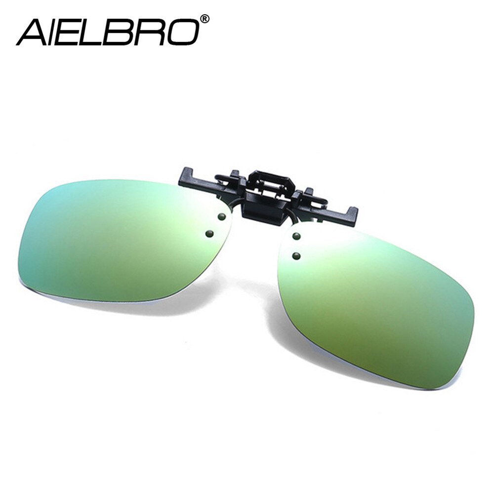 Gafas de sol polarizadas con Clip abatible hacia arriba para hombre y mujer, lentes de sol polarizadas para conducir, pescar, ciclismo y senderismo, Clips para miopes, novedad: GOLD