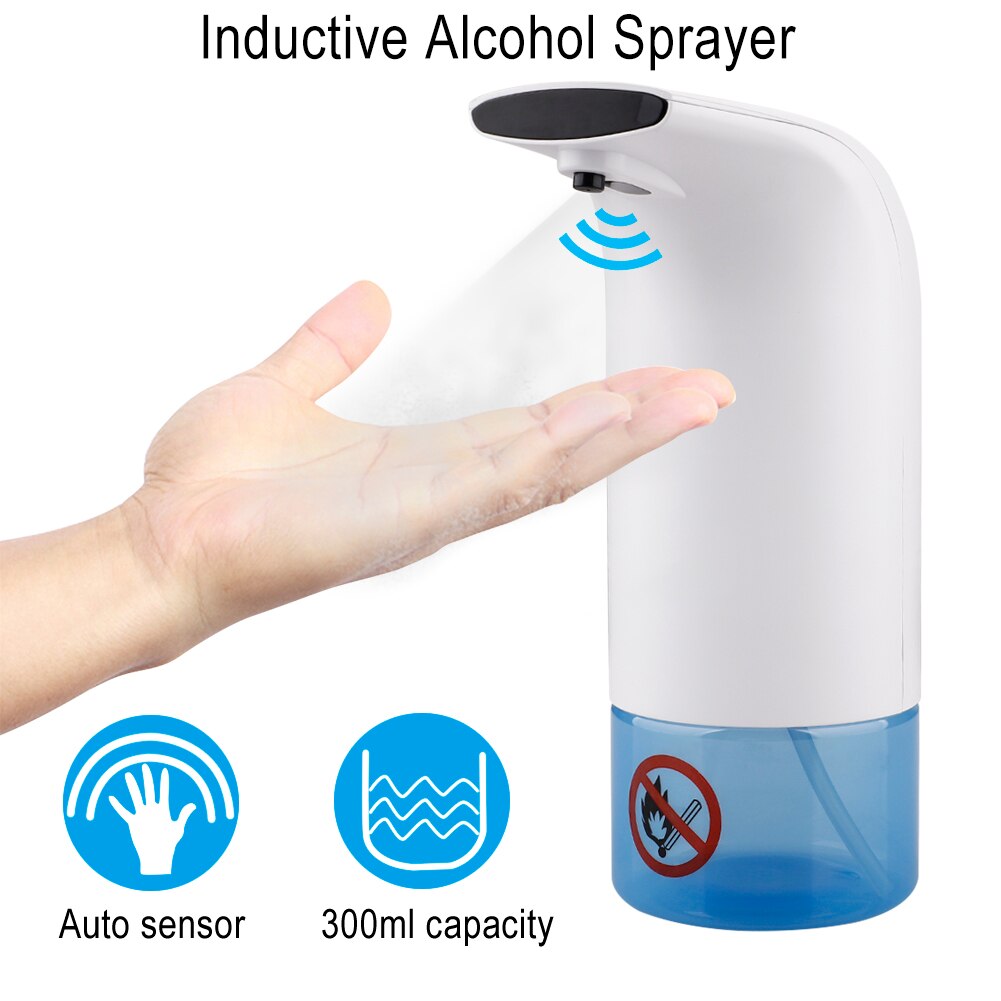 Soap Dispenser Automatic Induction Alcohol Sprayer Touchless USB Charging Smart IR Hands Disinfection Machine Bathroom Sprayer