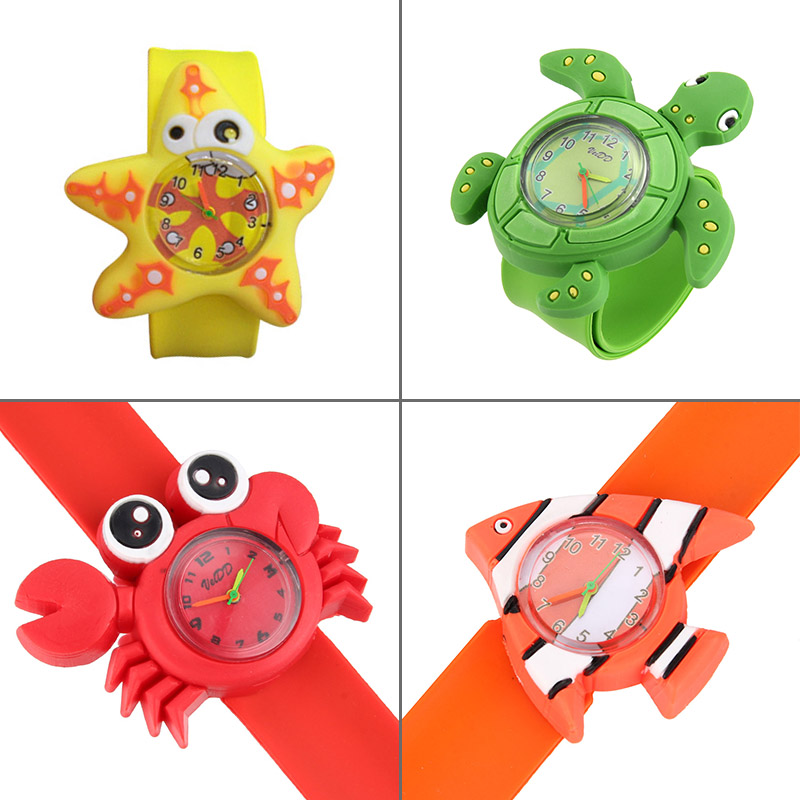 Mode Schattige Dieren Cartoon Siliconen Band Armband Polsbandje Horloge Voor Baby 'S Kids Ll