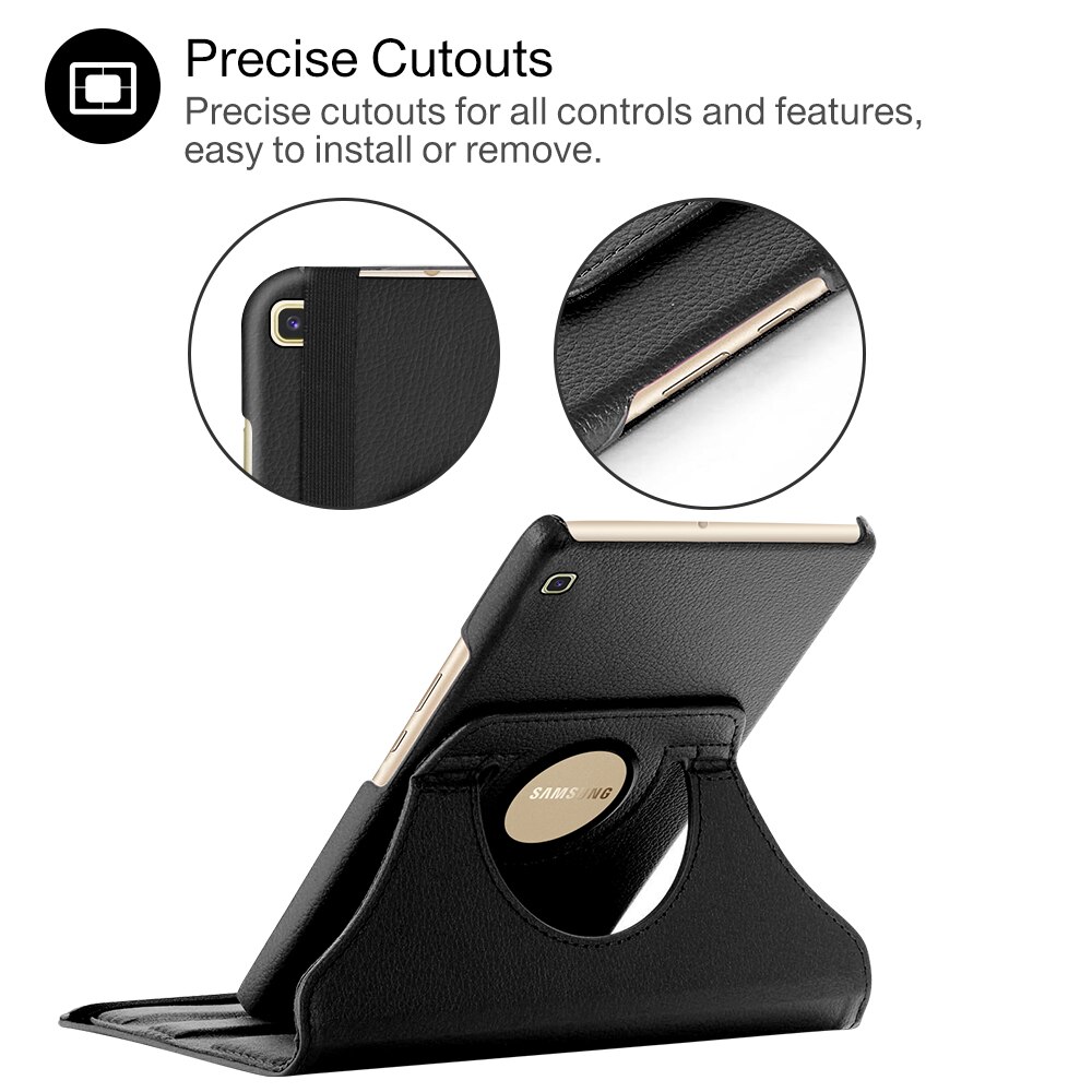 Walkers 360 Rotating Case for Samsung Galaxy Tab A 8.0 SM-T290 Tablet Slim PU Cover for T295 T297 +