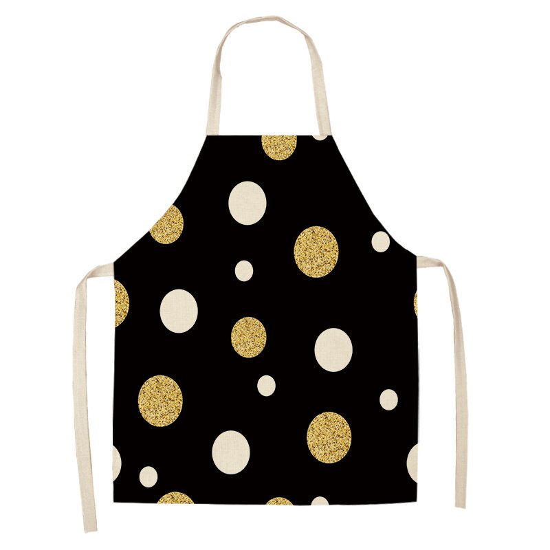 1Stck Bronzing Küche Schürze für Frau Ärmel Baumwolle Leinen Schürzen Hause Kochen Backen Lätzchen Reinigung Werkzeuge 53*65cm MG0033: G