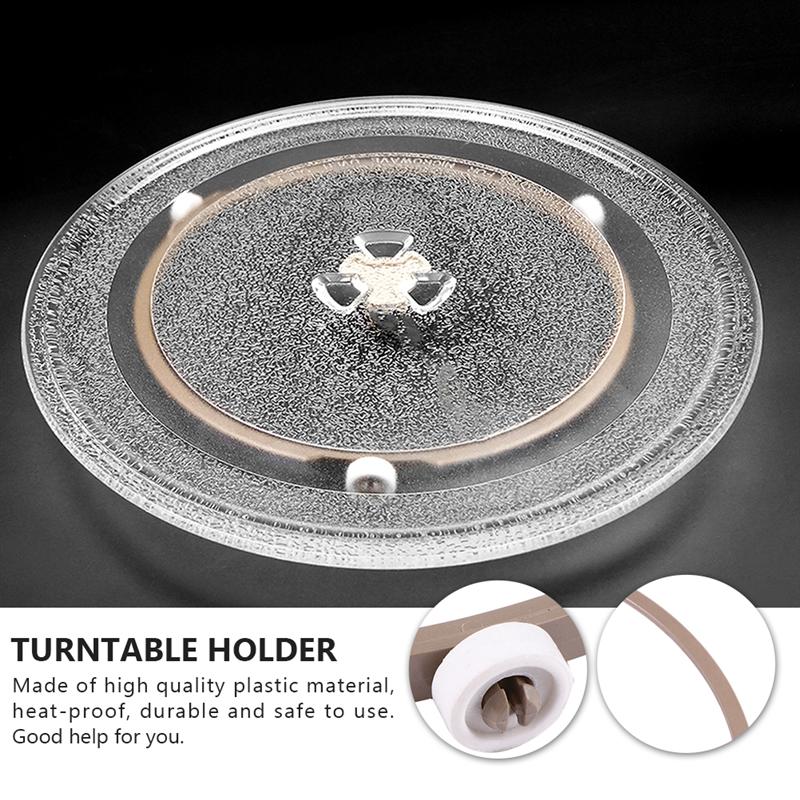 2 stk mikrobølgeovn plast dreieskive plate støtte hjul ring dreieskive holder for mikrobølgeovn matlaging tilbehør