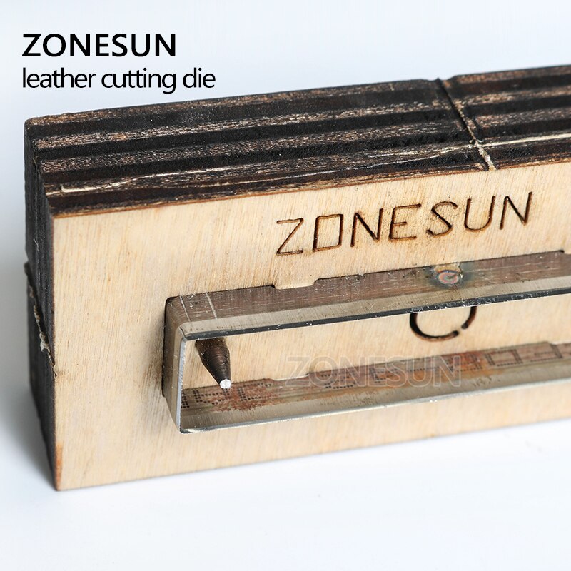 ZONESUN, pendiente de cuero, troquel de corte, forma rectangular, Arte de papel, herramienta de decoración de cuero para troqueladora, corte artesanal DIY