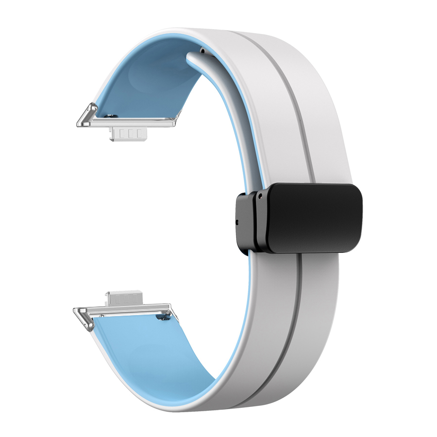 Magnetic Buckle Silicone Watch Band For Huawei Watch Fit 4 Pro Strap Replacement Correa Bracelet For Huawei Fit 3 Accessories
