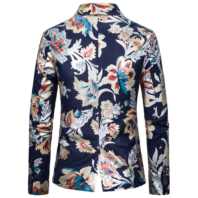 Bloemenprint colbert voor heren terno masculino pak blazers jassen traje hombre heren casual blazer grote en lange maten xxl