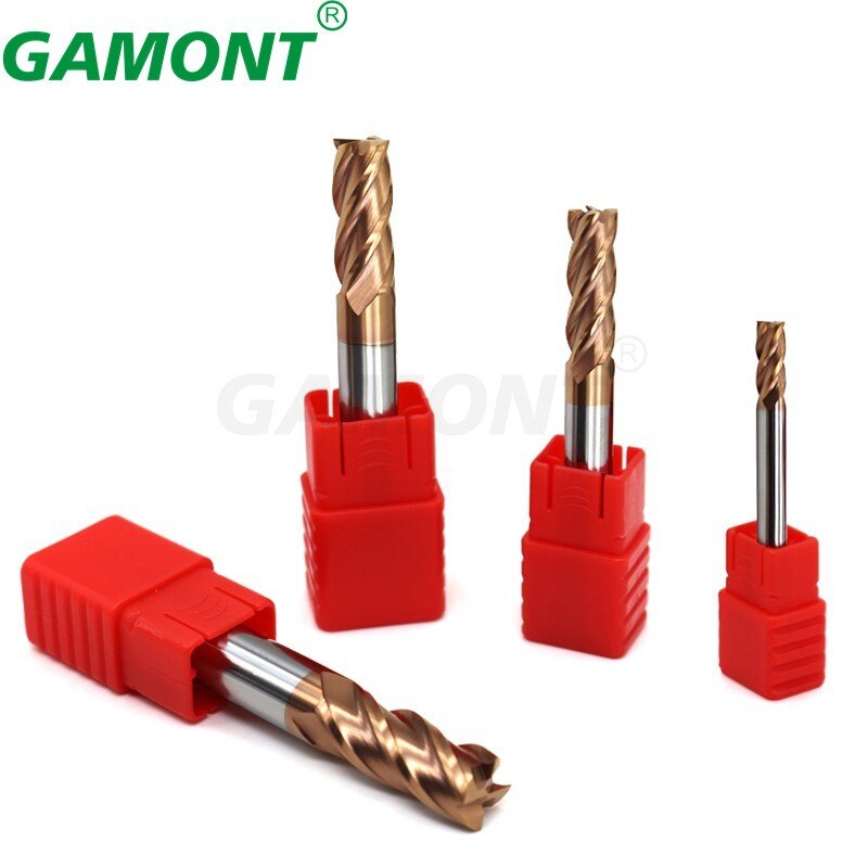 GAMONT Milling Cutter Alloy Coating Tungsten Steel Tool Cnc Maching HRC55 Endmill Top Milling Cutter Milling Machine Tools 6.0mm
