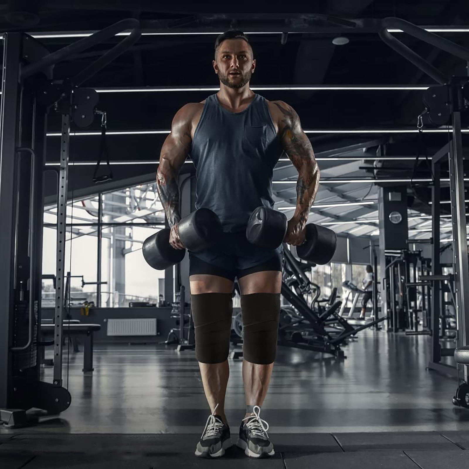 Weight Lifting Knee Wraps Support for Squatting Powerlifting Knee Straps Sleeves Cross Training Sport Protection