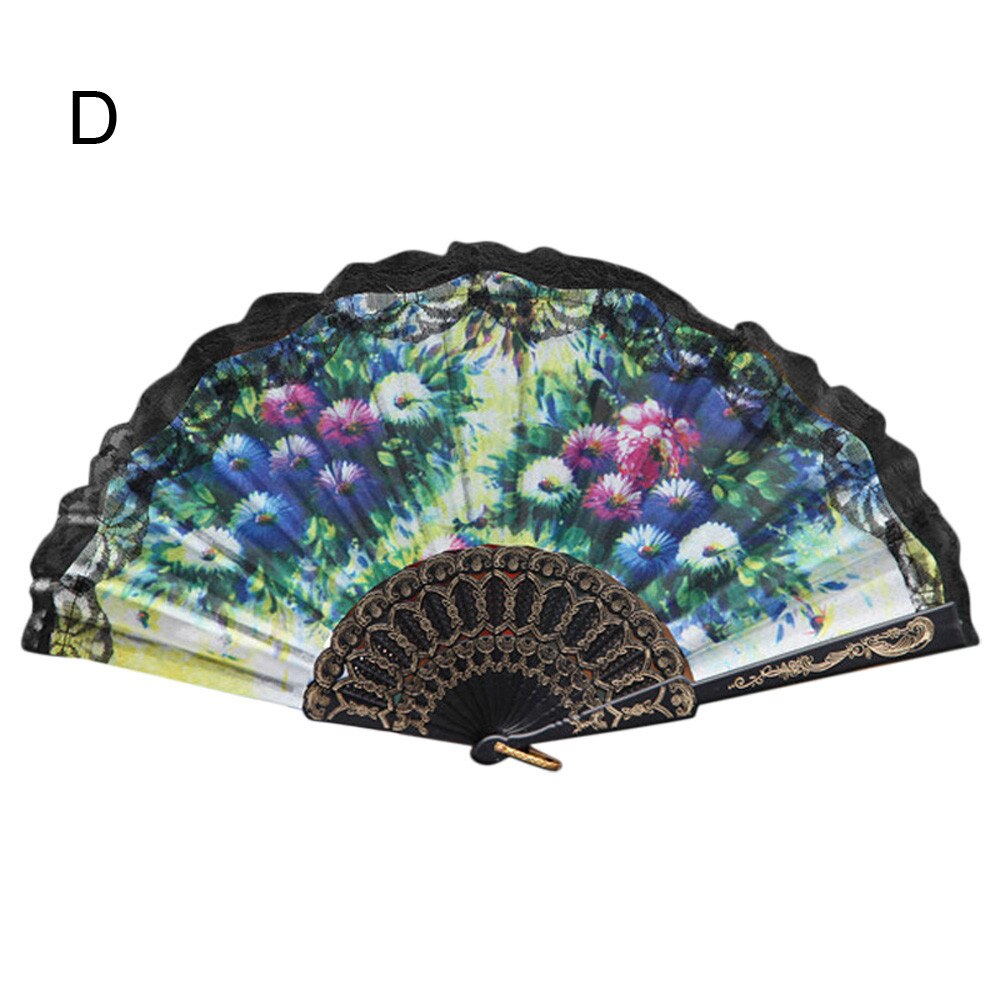 Chinese Stijl Kant Hand Held Folding Fan Dance Party Wedding Decor