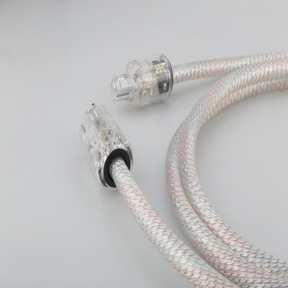 Valhalla power line HIFI POWER CABLE 7N OFC Power Cord with EU Plug Amplifier CD, Decoder, Power Wire