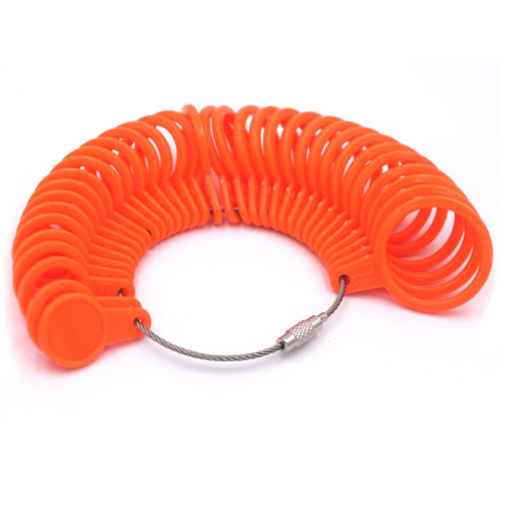 1 pierścionek zestawowy rozmiar biżuteria zestawy narzędzi pomiarowych plastikowy trzpień Stick Finger profesjonalne narzędzie kolorowe wygodne Charms , 5cm Dia.: 8
