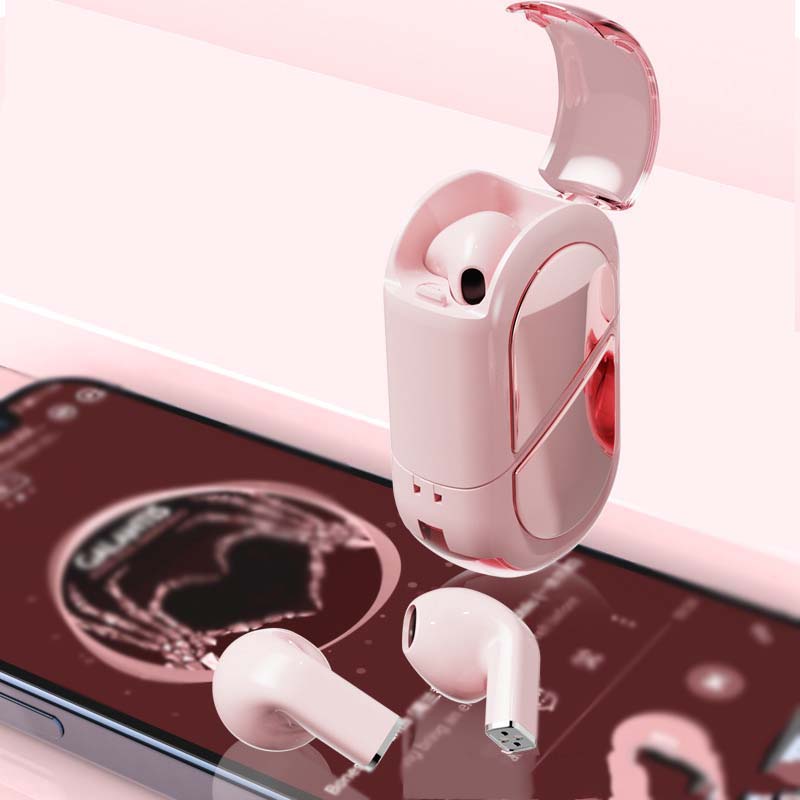 Rotatable Bluetooth Earphones, Love TWS 5.3 Wireless Earphones, Deformation Earphones